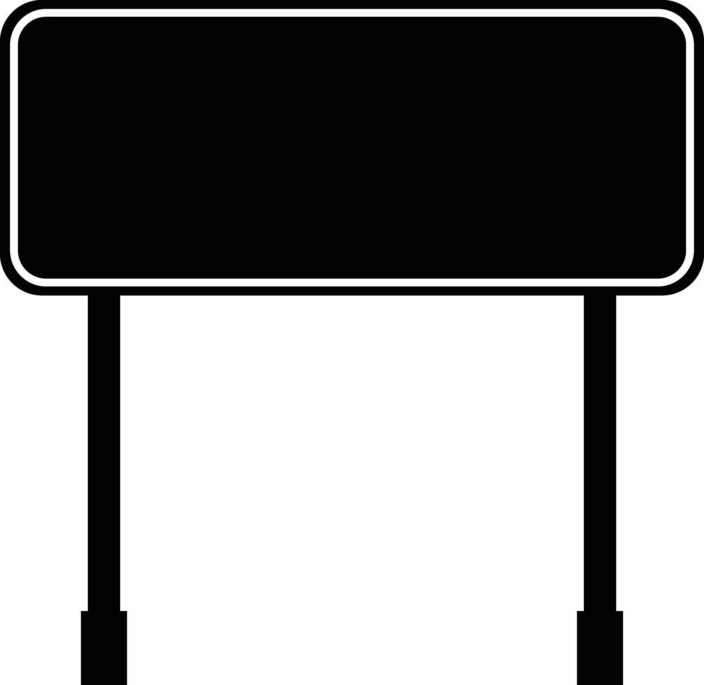 road sign icon in flat isolated on Mockup template for a text. Highway traffic blank plate Road sign in realistic style danger blank warning empty signs. vector for apps web