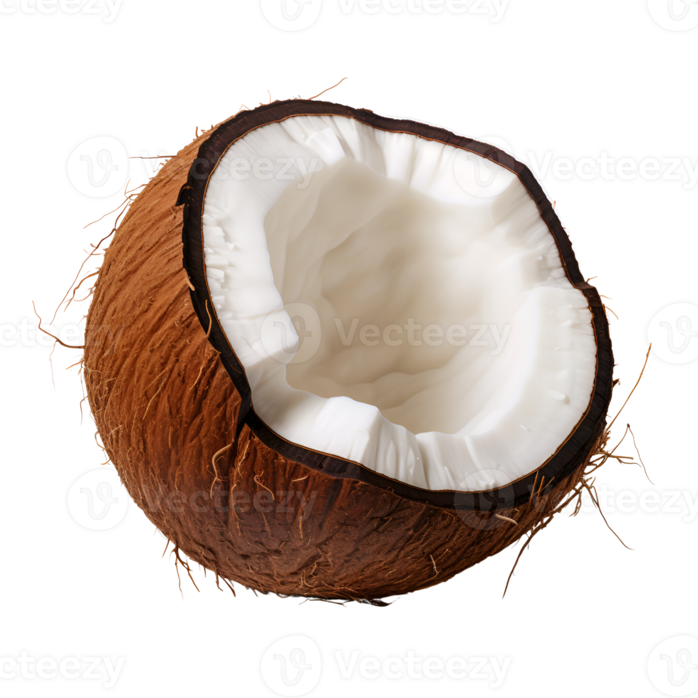 AI generated Coconut No Background Applicable to Any Context Perfect for Print on Demand png