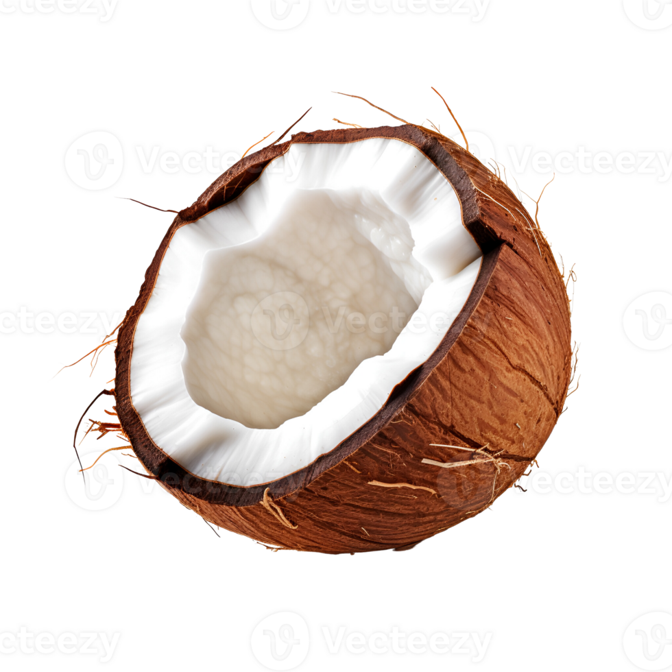 AI generated Coconut No Background Applicable to Any Context Perfect for Print on Demand png