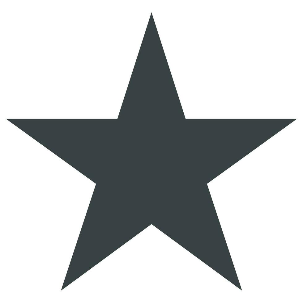 Star icon vector on a white background.