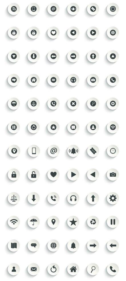 Contact us icon set. contact and Communication icons. Set of Communication icon. Connect icons. Button icon set. vector