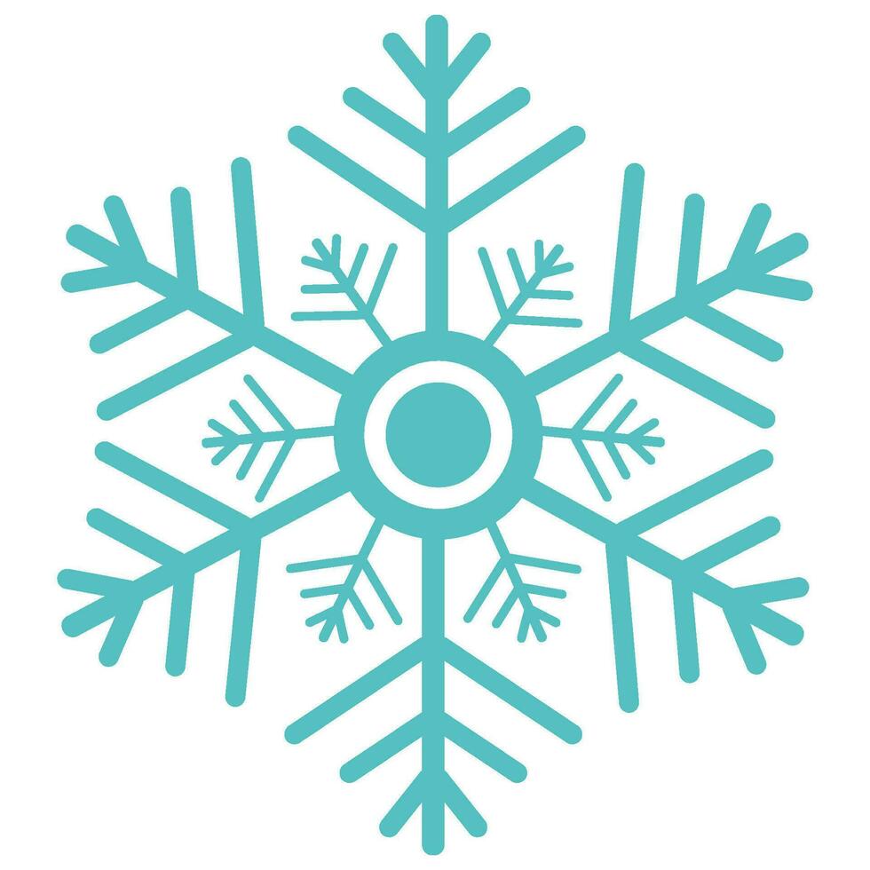 copo de nieve icono en plano diseño estilo aislado en blanco antecedentes. vector