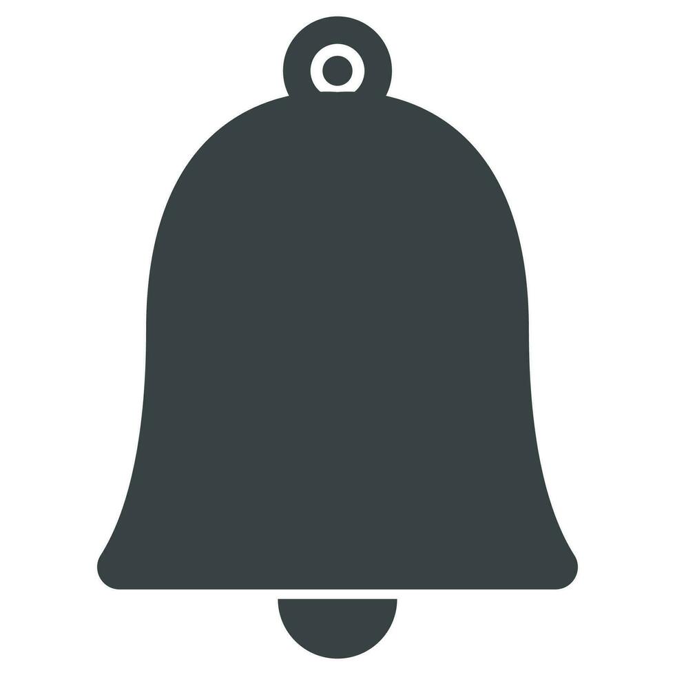 Vector bell icon isolated in white background.