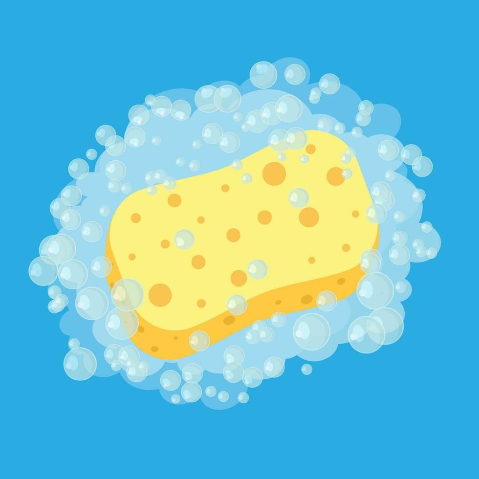 sponge foam bubbles vector