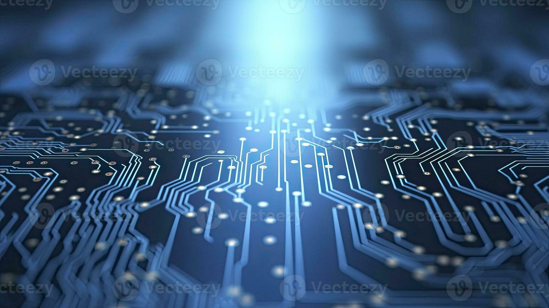 AI generated Circuit Board Background. Computer, Data, Technology, Artificial Intelligence. AI Generated photo