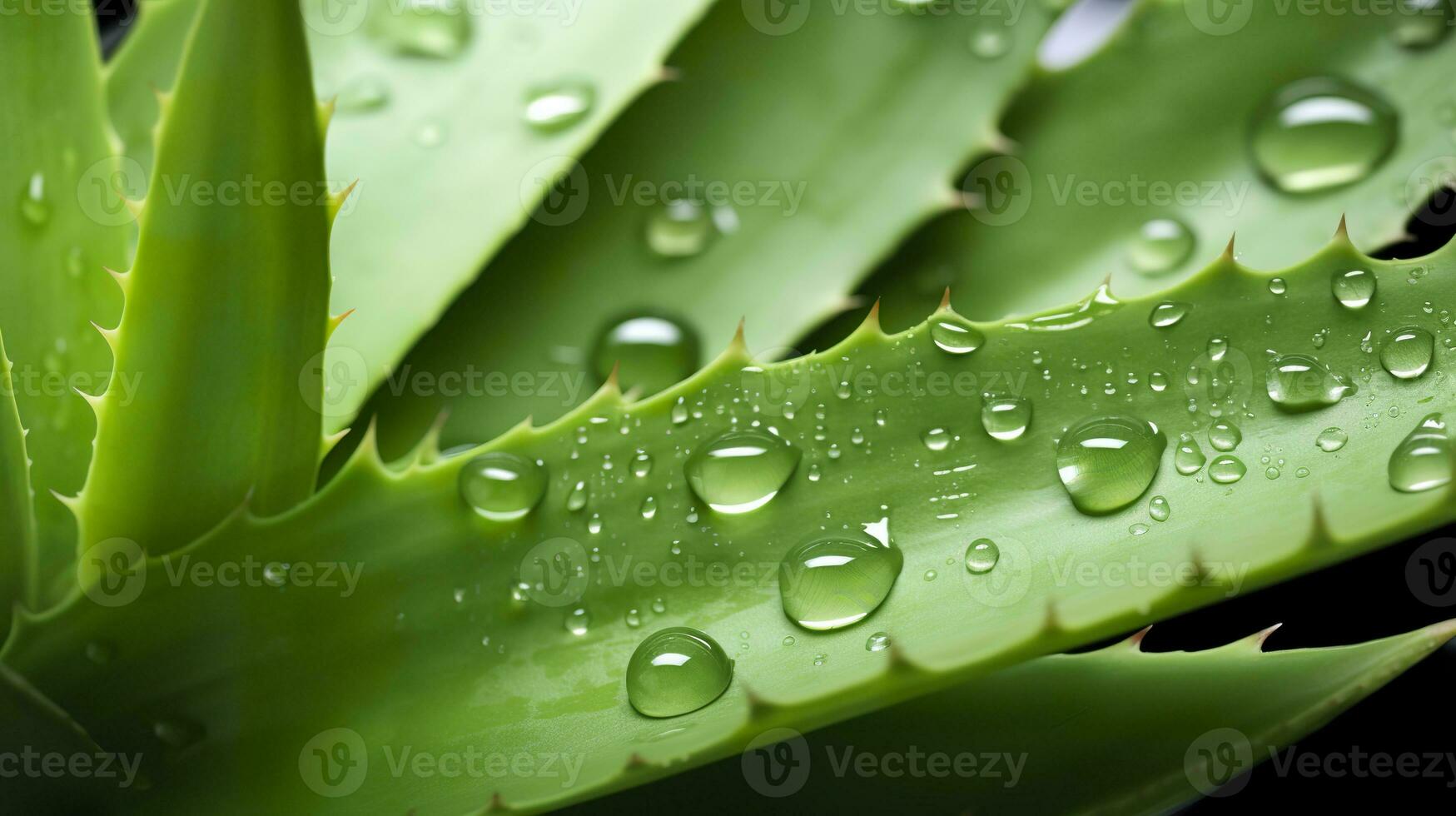 AI generated Visualizing the presentation of the plant Aloe Vera. Generative AI photo