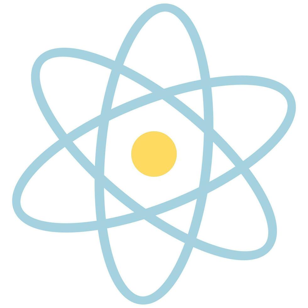 Atom icon isolated on white background. vector