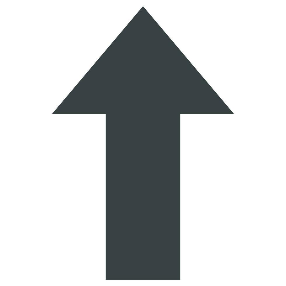 up arrow icon isolated on white background vector