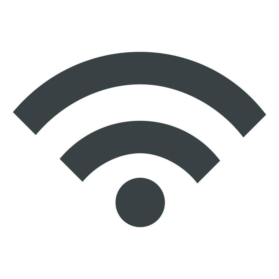 WIFI icon vector isolated on white background