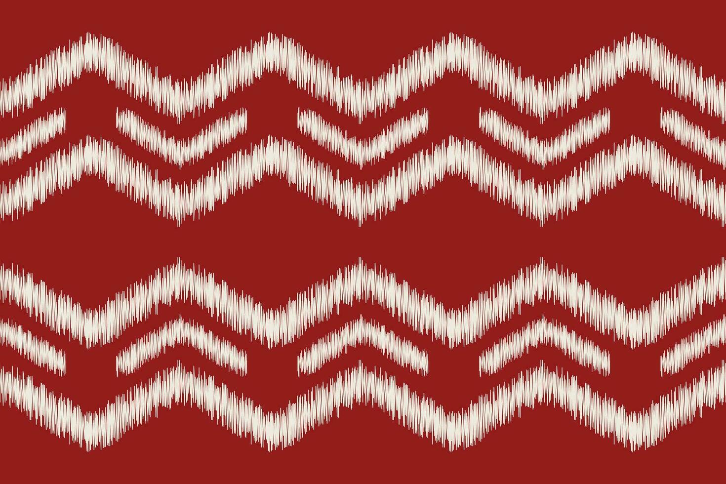 Ethnic Ikat fabric pattern geometric style.African Ikat embroidery Ethnic pattern red christmas day background. Abstract,vector,illustration.Texture,clothing,frame,decoration,motif. vector