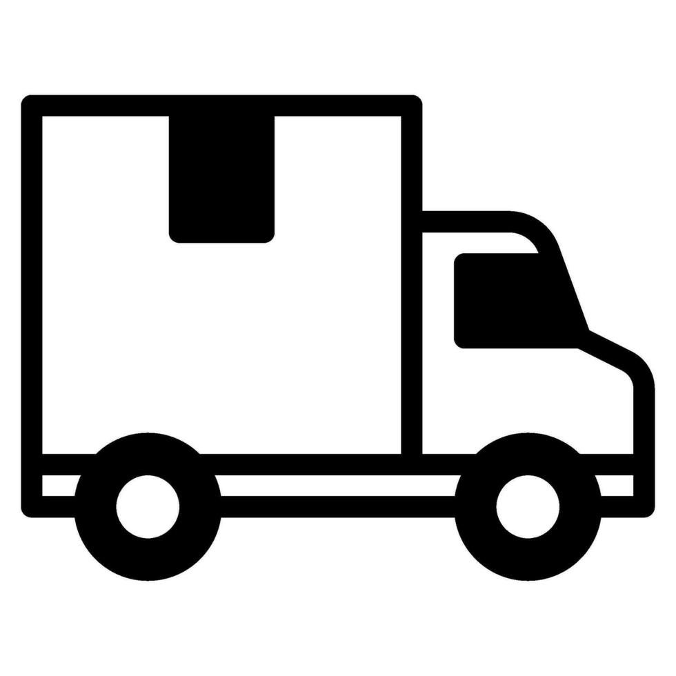 Logistic delivery truck object vector illustration