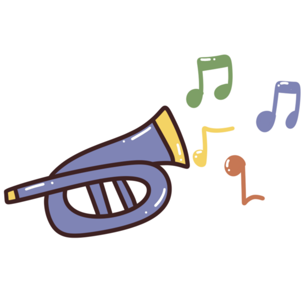 new year  trumpet element celebration png