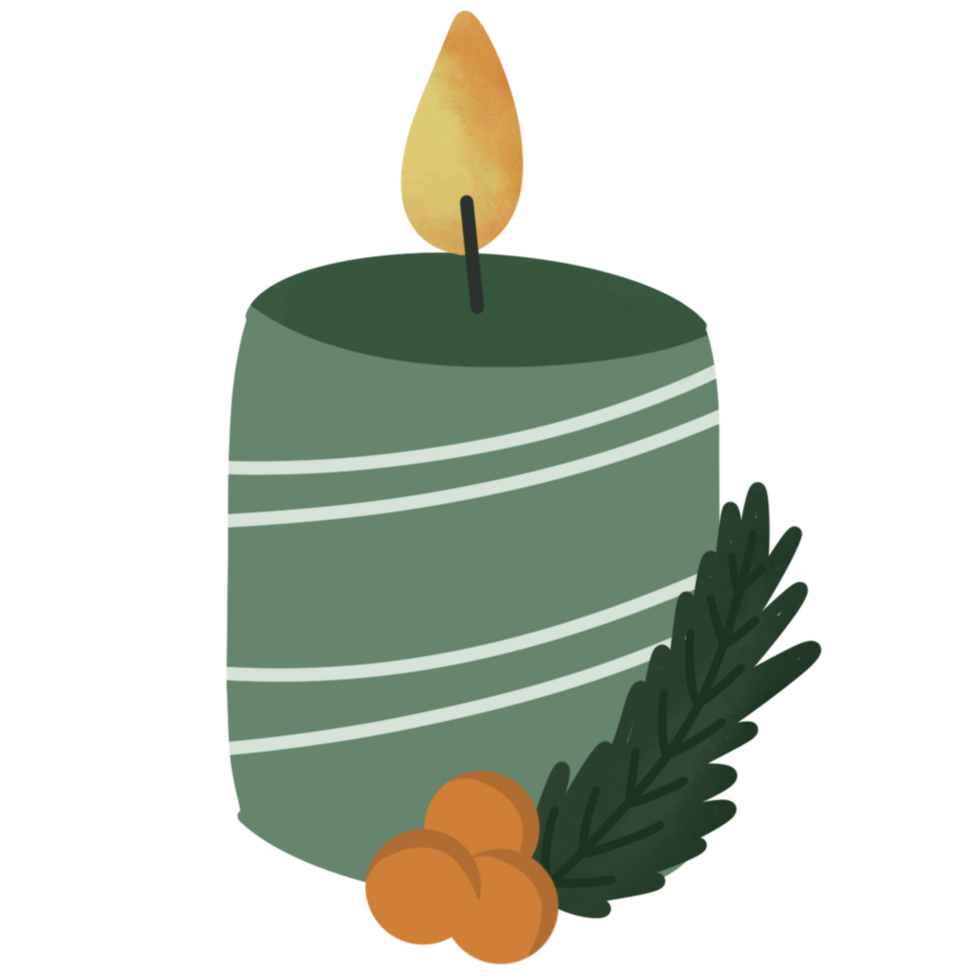 Christmas candles icon celebration png