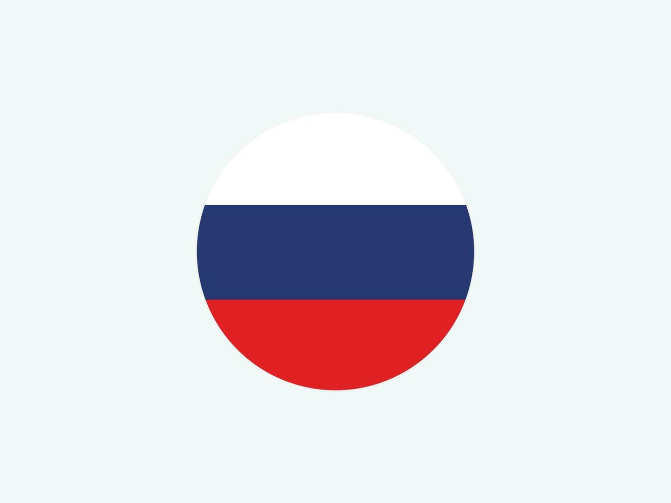 Russia Round Flag Vector Flat Icon