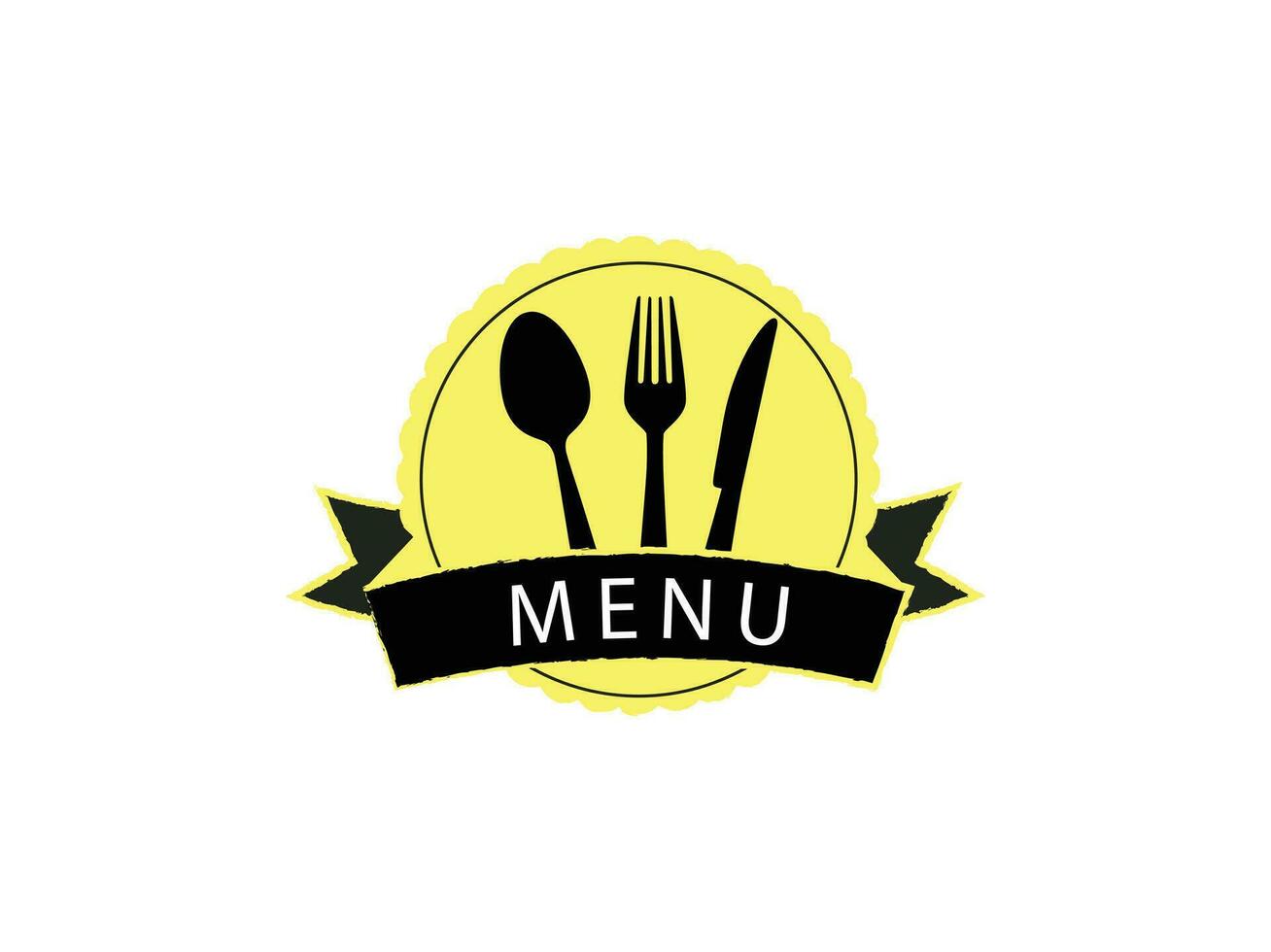 Manu Card Icon Vector