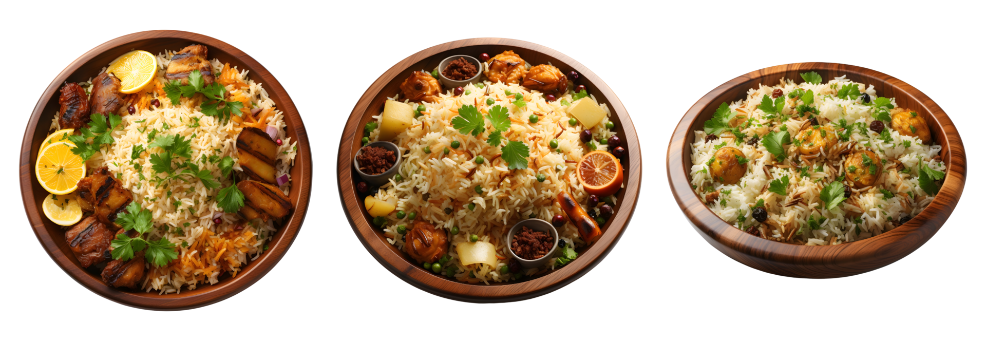 AI generated Aromatic Biryani Processed Rice Platters 35886382 PNG