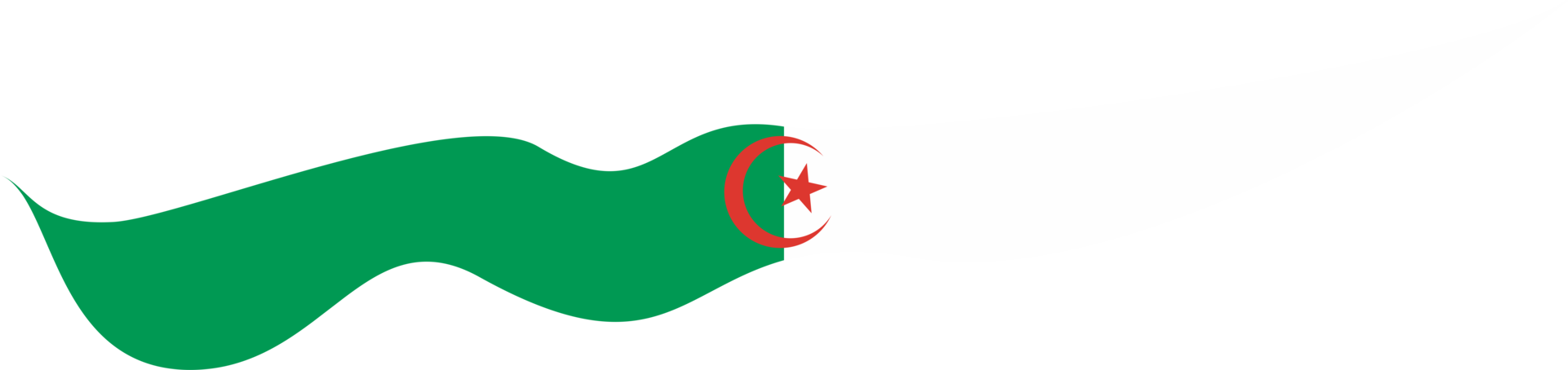 Algérie drapeau ruban forme png