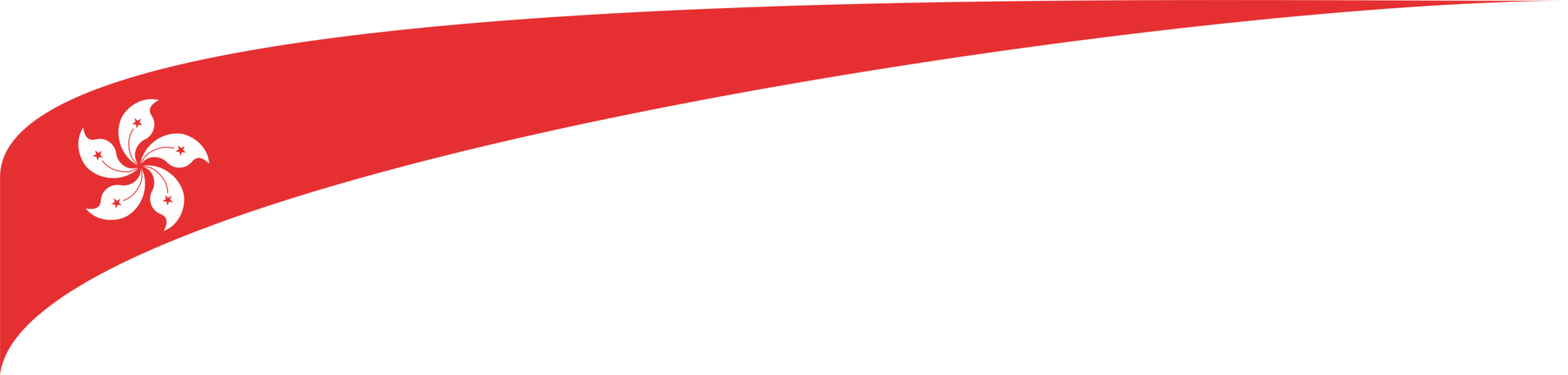 Hong Kong Flag Ribbon Shape png