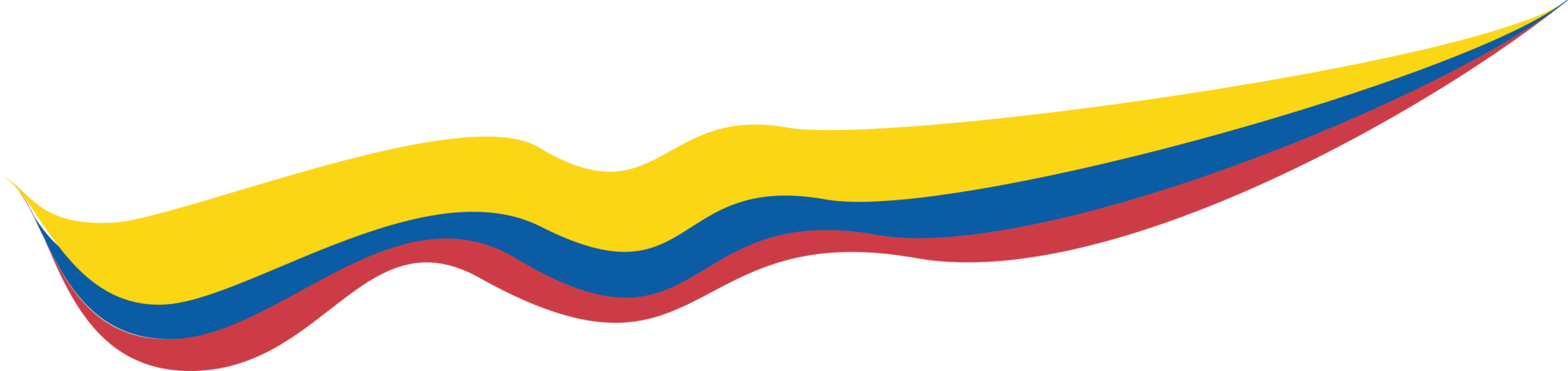 Colombia Flag Ribbon Shape png