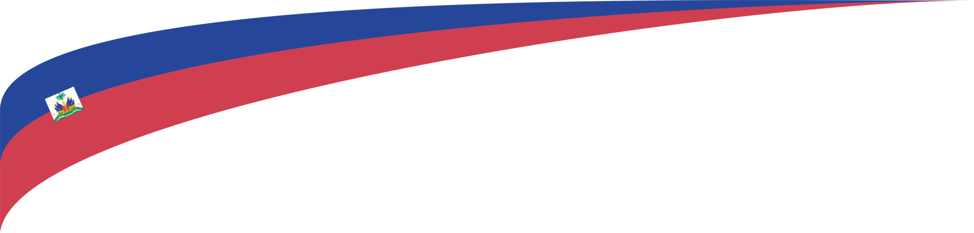 Haiti Flag Ribbon Shape png