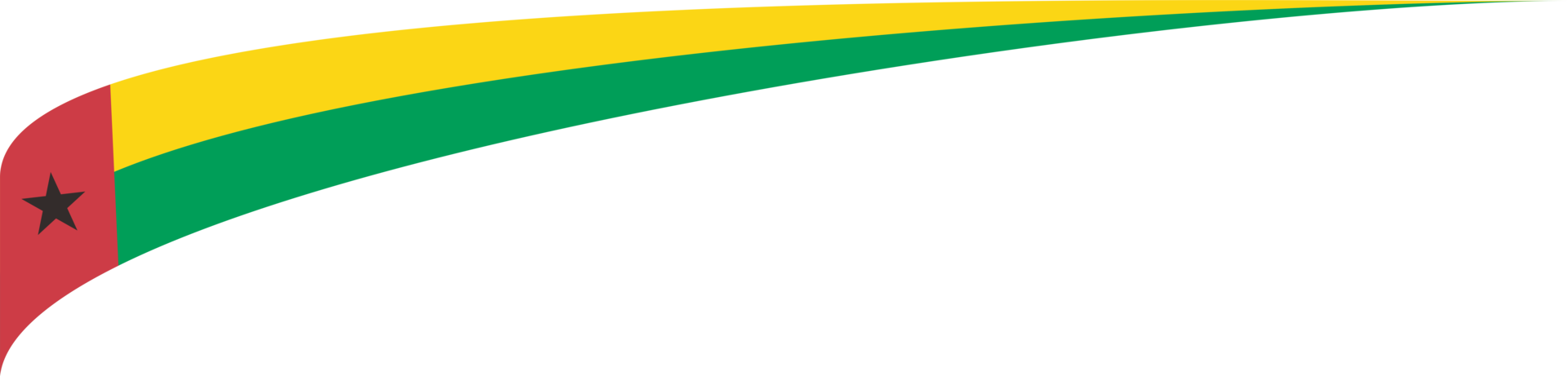 Guinea Bissau Flag Ribbon Shape png
