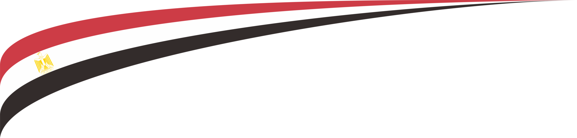 Egypt Flag Ribbon Shape png