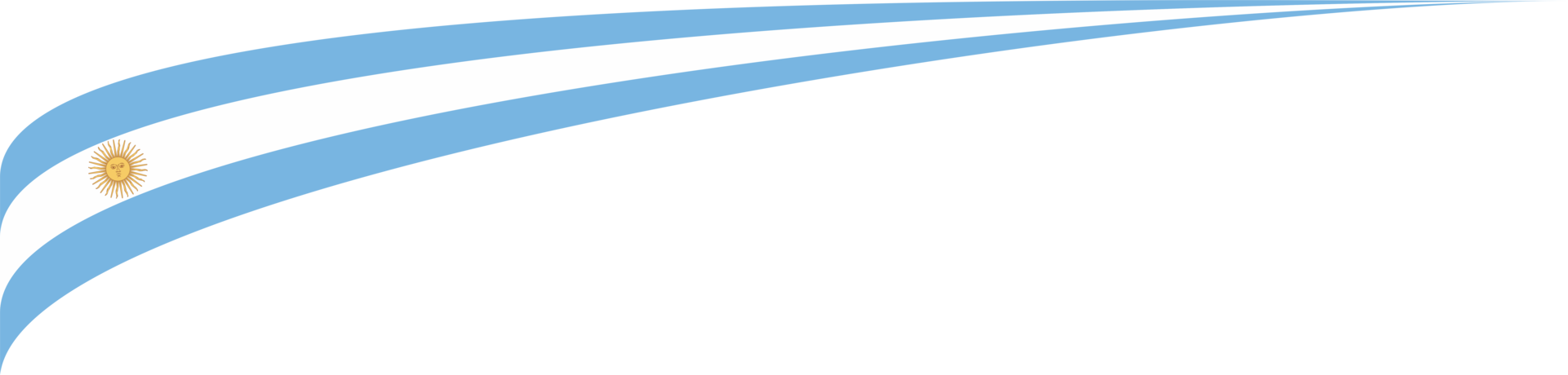 Argentina Flag Ribbon Shape png
