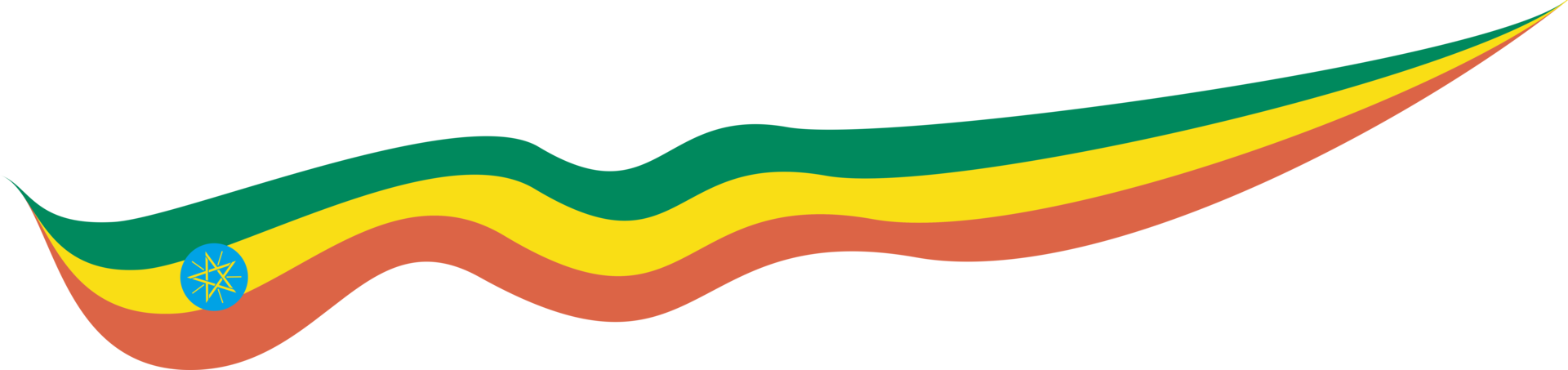 Ethiopia Flag Ribbon Shape png