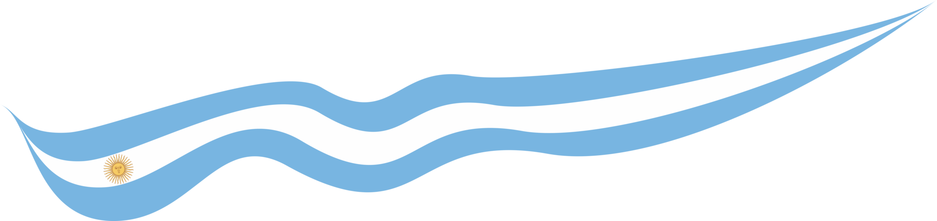 Argentina Flag Ribbon Shape png