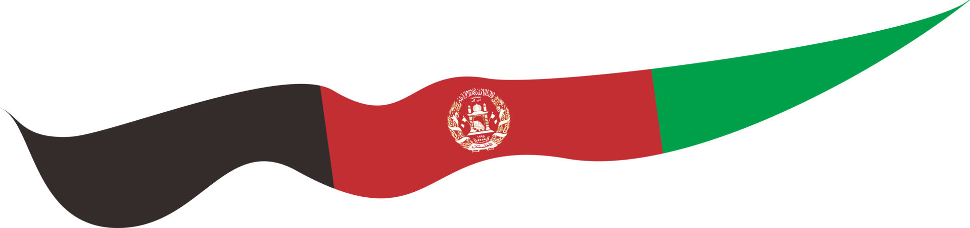 Afghanistan Flag Ribbon Shape png
