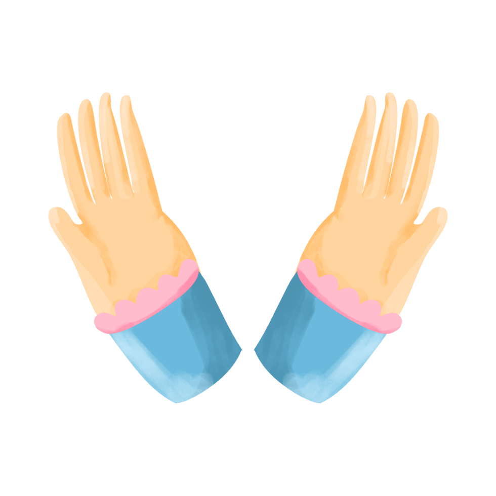 hand bön illustration png