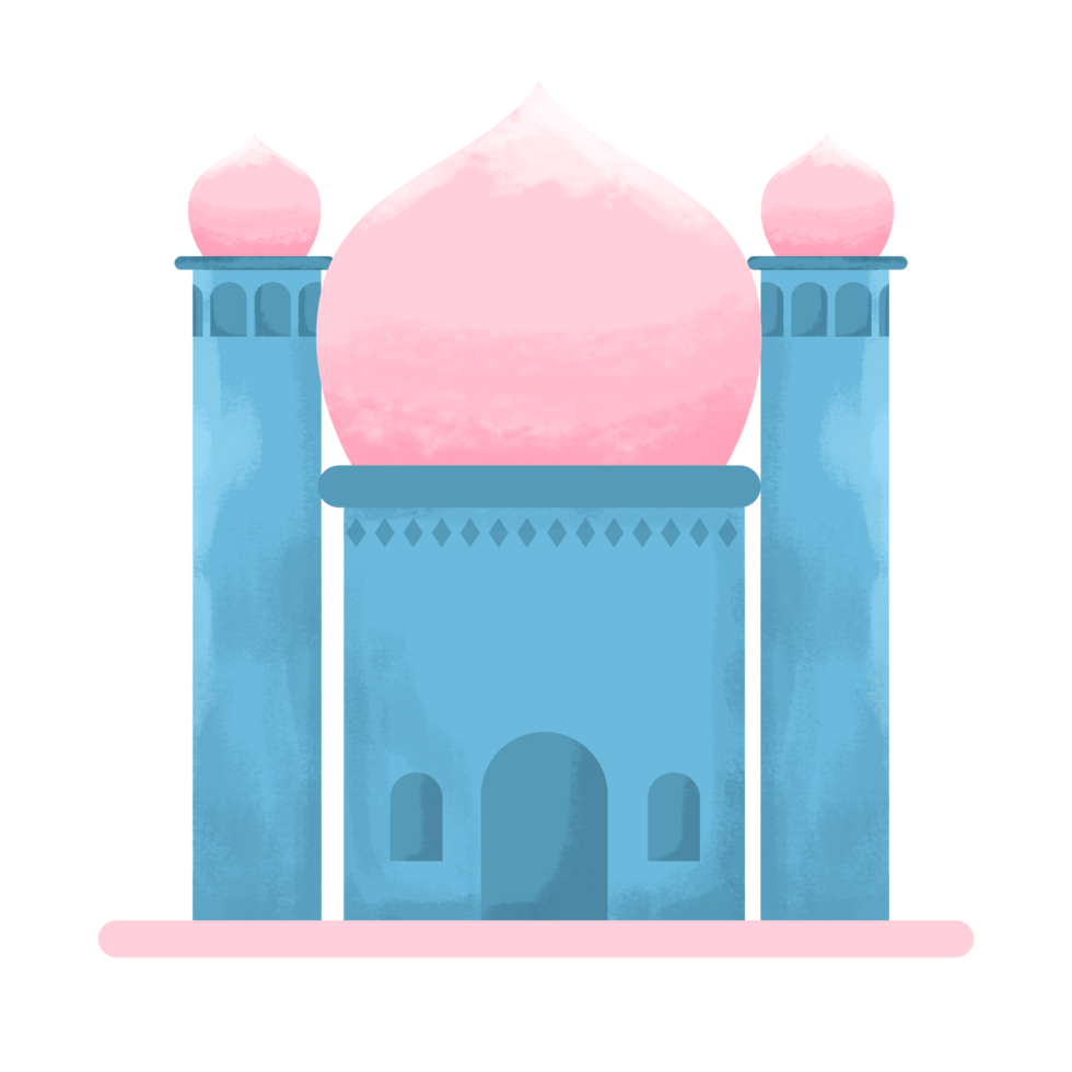 illustration de la mosquée mignonne png