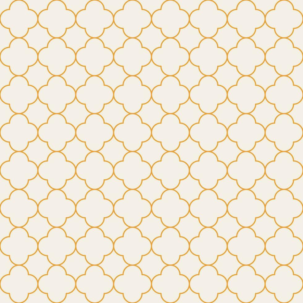 Arabic geometric mosaic printable seamless pattern with abstract Moroccan print in blue and orange colors. Ramadan Kareem Traditional Islamic art Illustration background vector