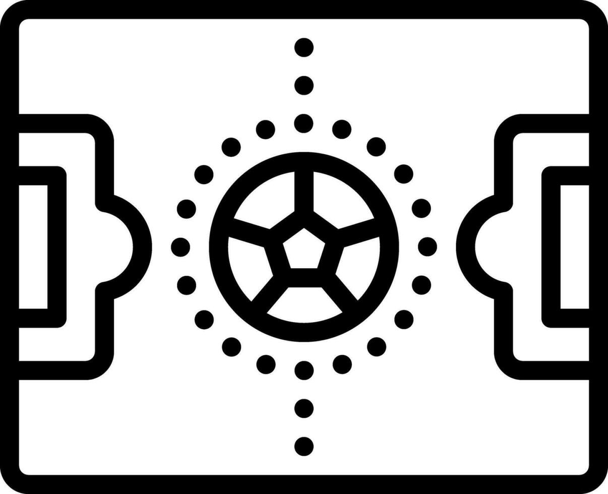 Black line icon for middle vector