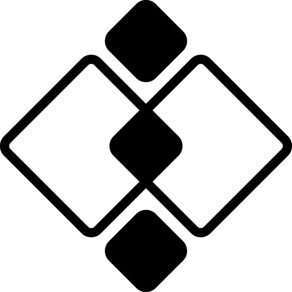 solid black icon for common vector