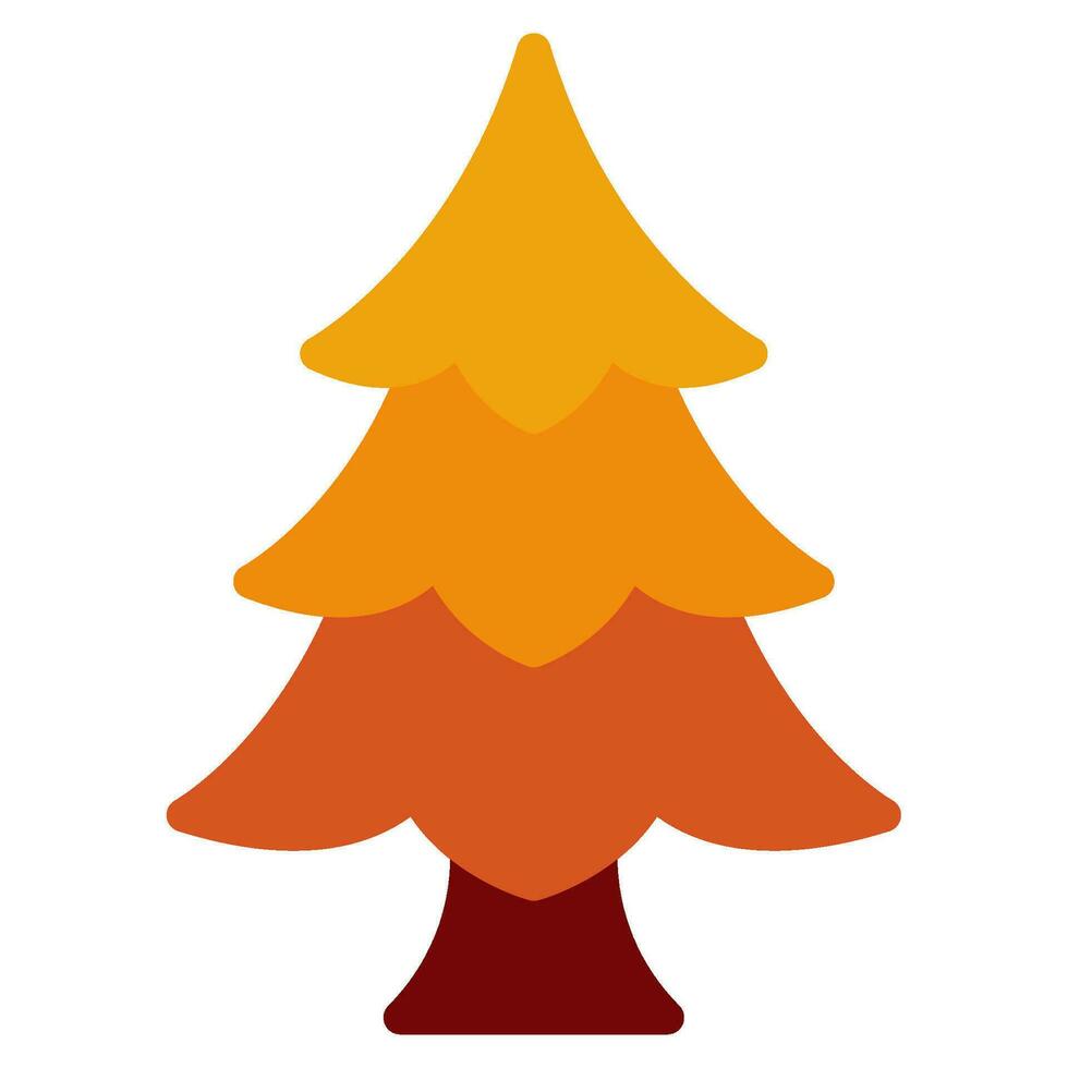 Spring pine tree Vector object illustration