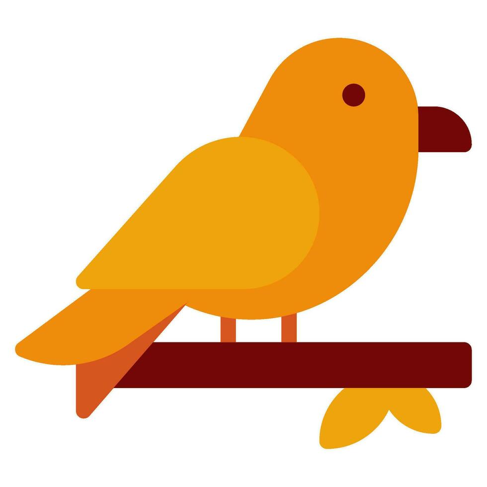 Spring bird Vector object illustration