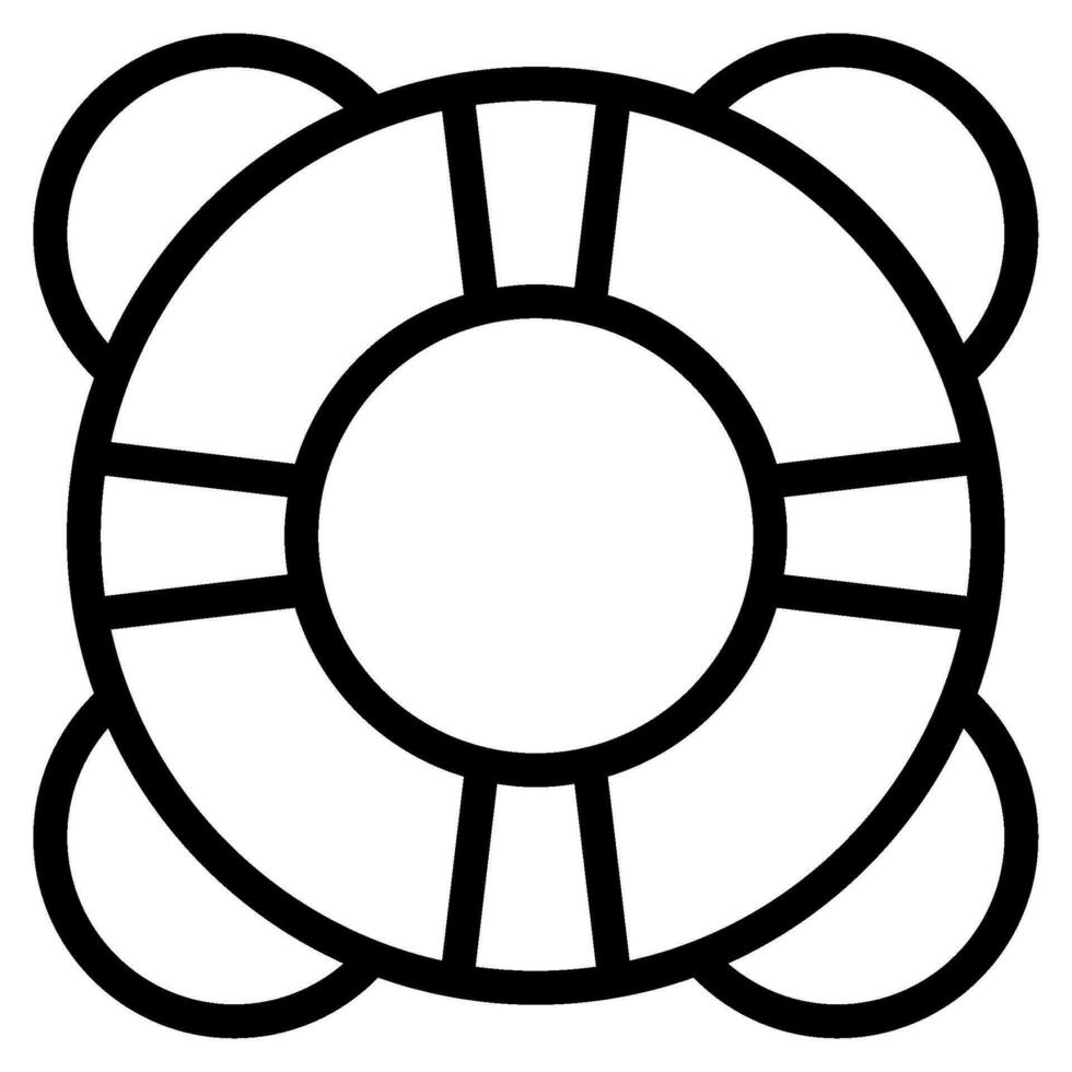 Travel Life Preserver object illusatration vector