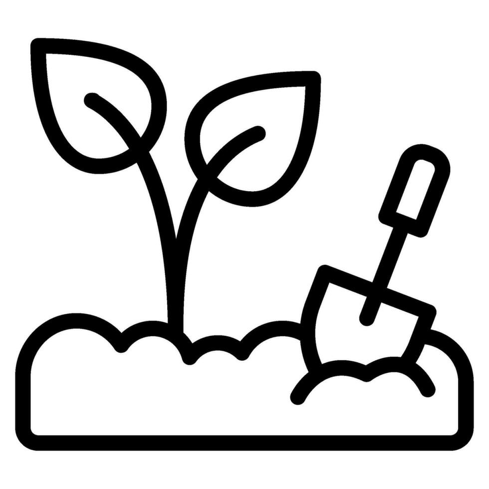 Spring gardening Vector object illustration