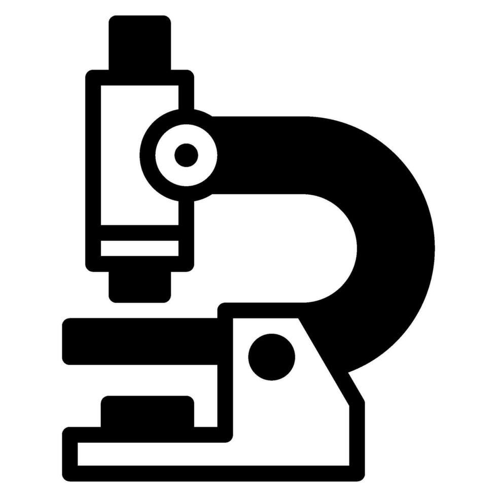 Education microscope Vector object illustration