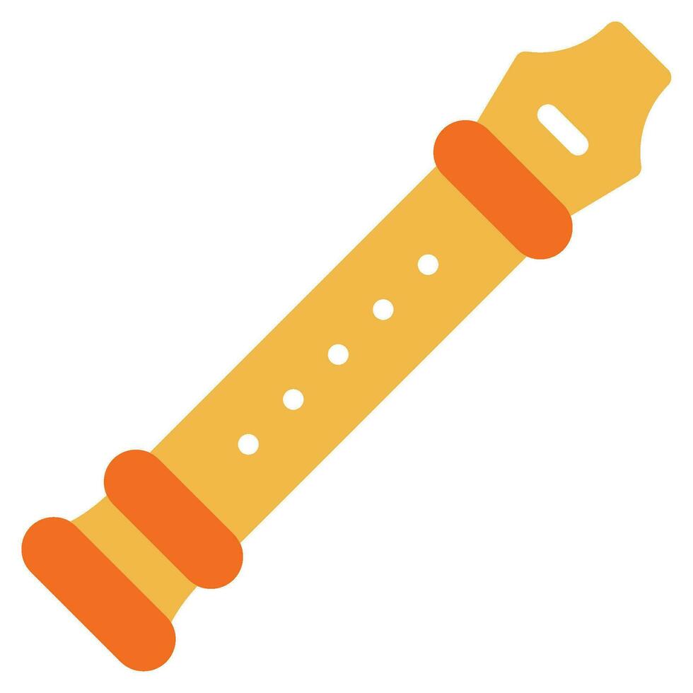 Education flute Vector object illustration