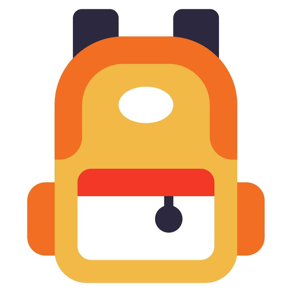 Education student bag Vector object illustration