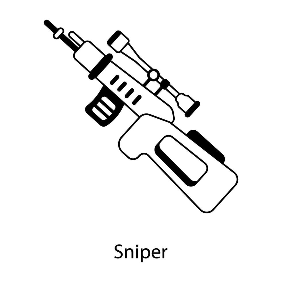 Trendy Sniper Concepts vector