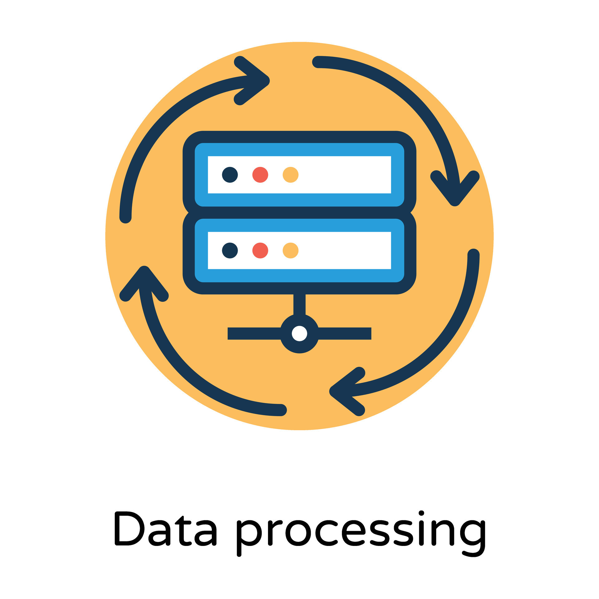Trendy data processing 35887308 vector art at vecteezy