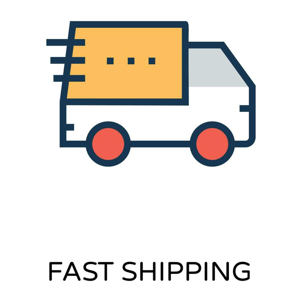Trendy Delivery Concepts vector
