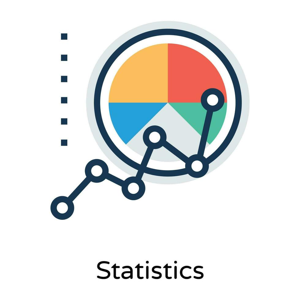 Trendy Financial Analysis vector