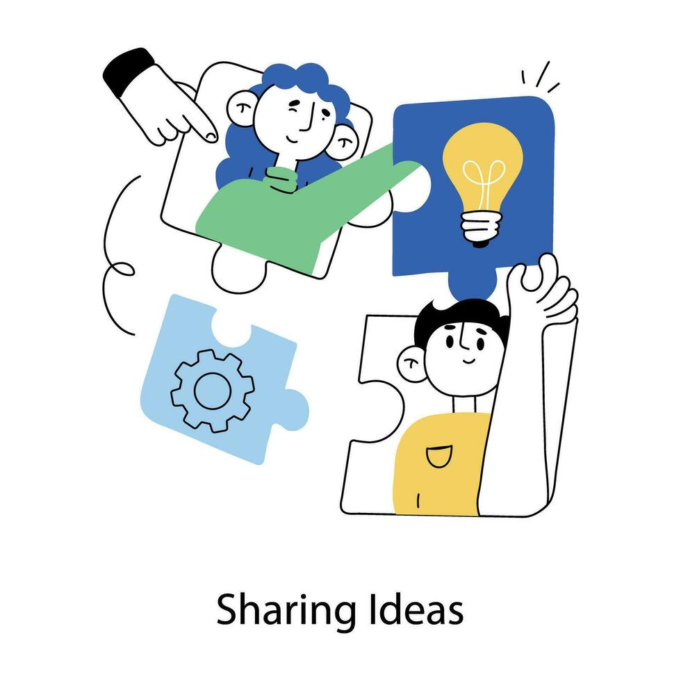 Trendy Sharing Ideas vector