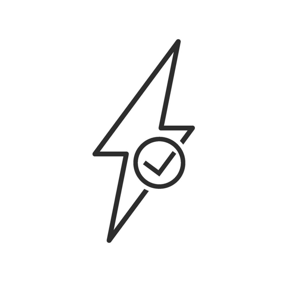 stable voltage and power icon element design template vector