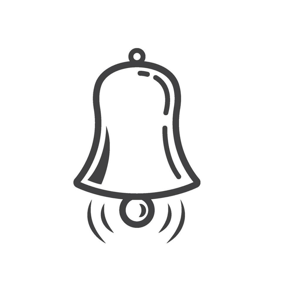 bell rings icon vector elemend design template