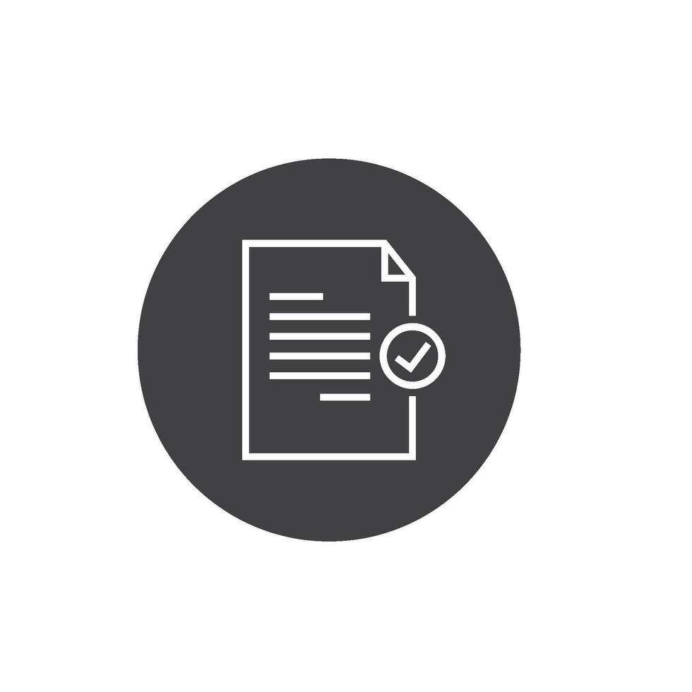 verified legal document icon vector element concept design template
